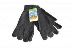 зимни ръкавици, дамски, шушляк, текстил с пухче по китката (12 бр. в стек 4 разцветки)