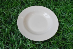 вълнообразна, стъклокерамична чиния, черна Bestwey 21x21x4,5 см. LFHPS 100 (6 бр. в кутия)