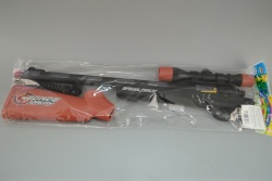 детска играчка от пластмаса, макет на пушка помпа с нож за съчми 59х7 см. 133 ТР