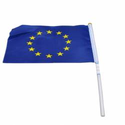 нацонален флаг на Европейския съюз с колче 30х45 см. (12 бр. в стек)