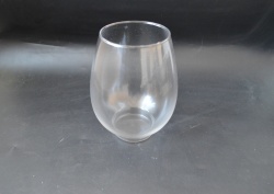 ваза, стъкло 24 см. х 12 см отгоре