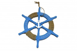 сувенир MDF морски дизайн, риба, цветна с надпис Ravda 27,5х9 см.(6 бр. в кутия)