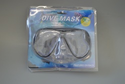 ПЛУВНА маска за лице Temp Glass разделена с качествена закопчалка, електикаво жълто, черно, черно със синьо 