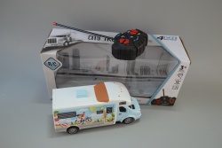 ДЕТСКА играчка, служебни микробуси с радиоконтрол 33х12х10,5 см. 3 модела 
