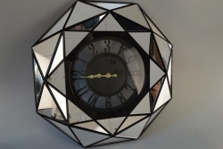 СТЕНЕН часовник, огледален, пречупващ, тъмно сиво 39х39 см. 1903Т