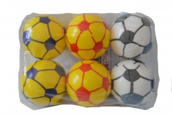 детска играчка, меко топче E.V.A. 7,6 см. футболни топки (12 бр. в стек) ТР