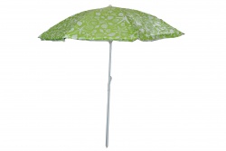 1.ПЛАЖЕН чадър 85 см. цветен 6 модела, райе и палми UV  P.V.C. пакет, тръба 19/22 с чупещо рамо (12 бр. в кашон)