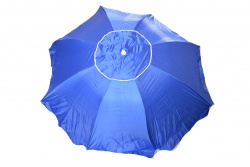 1.ПЛАЖЕН чадър 85 см. цветен 6 модела, райе и палми UV  P.V.C. пакет, тръба 19/22 с чупещо рамо (12 бр. в кашон)
