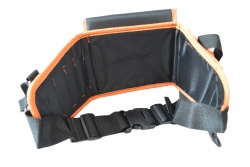 работни ръкавици 10 р- р. в пакет 60 гр. силикон, зебра, портокалови (12 бр. в стек 360 бр. в чувал) ТР OZS8900