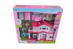 детска играчка от пластмаса, къща с батерии и мебели 35,5х28х7,5 см.