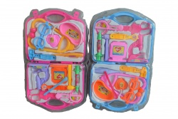 ДЕТСКА играчка от пластмаса, куфарче с докторски инструменти 39х23 см. 988-1 