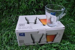 изделие от стъкло, чаши за безалкохолно 6 бр. 14х7 см. цветна кутия (8 комплекта в кашон)