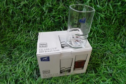 изделие от стъкло, чаши 6 бр. за безалкохолно, квадрати 310 мл. 7,2х14,5 см. цветна кутия (8 комплекта в кашон)