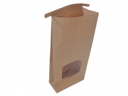 опаковъчна стока, подходяща за хранителни продукти, хартиена торба с дръжки за бургери и др. 21х14 см. с картинка (12 бр. в стек)