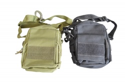 чанта за рамо, качествена 2 ципа и джоб Volunter 20x14x6 см. 3 цвята