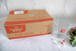 изделие от стъкло, чаша за алкохол 115 ml. 7х7,5см. (6 бр. в опаковка) YJE5005