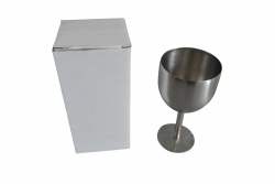 домана потреба, чаша от стомана със столче 14х6,8 см.