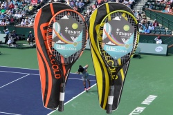 спортни стоки, ракета за тенис на корт 63,5 см. в цветен, текстилен калъф 2 разцветки