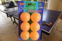 спортни стоки, топчета за тенис на маса 6 бр. х 40 мм. оранжеви