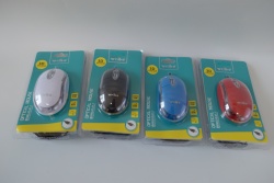 ОПТИЧНА мишка за компютър, цветна с USB накрайник 143 SB на блистер 11х5 см. 4 цвята