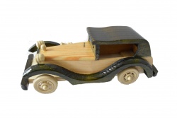 дървена играчка, камион с букви и числа