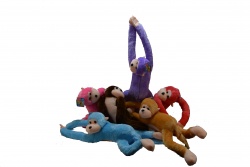 ПЛЮШЕНА играчка- маймуна, музикална 80 см. 6 разцветки 