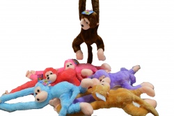ПЛЮШЕНА играчка- маймуна, музикална 70 см. 6 разцветки