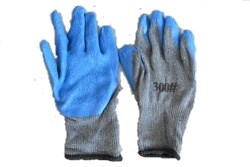 РАБОТНИ ръкавици 70 гр. сиво/сини зимни 50 гр. СЕ всеки чифт с инструкция 10 р-р.(12 бр. в стек)