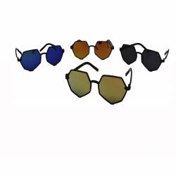 слънчеви очила, мъжки, пластмасова рамка, цветни стъкла 2008 (20 бр. в кутия, микс)