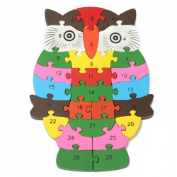 дървена играчка 16 см. цифри  от 0 до 9 (продават се на серия)