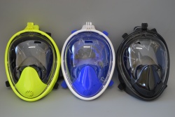 ПЛУВНА маска Temp Glass за големи хора на блистер, разделена 23х21 см. 2 цвята 