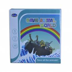 ДЕТСКА игра, картонена кутия- спаси животинския свят 24х24х3 см.