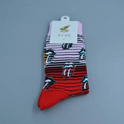 ДОМАШЕН чорап, топъл, ватиран, бебешки, коледен (0-12 месеца, микс разцветки)