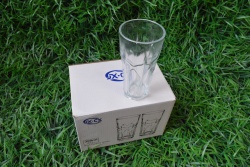 изделие от стъкло, чаши 6 бр. за сок и др.300мл 6,8х14 см. кафяво стъкло, цветна кутия 94 (12 комплекта в кашон)