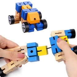 дървена играчка, замък- инженерна мисъл 37х29х5,5 см. 93-1351