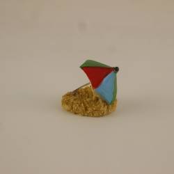 сувенир от полеризин, патка с ограда 4х4х3 см. 27203 (10 бр. в кутия)
