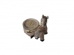 сувенир от полеризин, магаре, воденичен камък 3х3,5х2 см. 27203 (50 бр. в кутия)