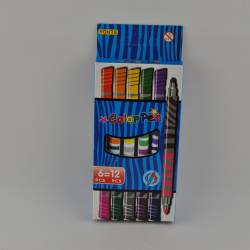 МОЛИВИ за рисуване, цветни 18 см. 24 бр. метална кутия Fabier Color (10 бр. в стек)