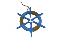 сувенир MDF морски дизайн, риба, цветна с надпис Sv.sv. Konstantin i Elena 27,5х9 см.(6 бр. в кутия)