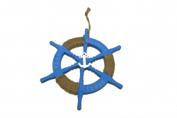 сувенир MDF морски дизайн, риба, цветна с надпис Sveti Vlas 27,5х9 см.(6 бр. в кутия)