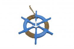 сувенир MDF морски дизайн, риба, цветна с надпис Sinemoretz 27,5х9 см.(6 бр. в кутия)