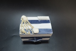 морски сувенир от дърво, сандъче 9,5х6,5х7 см. Созопол (9 бр. в кутия) МА2516