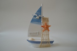 сувенир, дървена основа MDF морско изделие 11х10 см. Obzor (6 модела, микс) морски дизайн