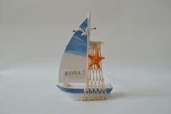 сувенир, дървена основа MDF морско изделие 11х10 см. Ravda (6 модела, микс) морски дизайн