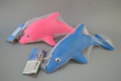 гумена играчка, делфин 26 см. 2 цвята (180 бр. в кашон )