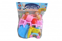 ДЕТСКА играчка, кукла- движи стави с дете и лодка 32х23 см. s22-1