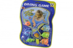 детска пластмасова плажна играчка, кепче с 6 бр. рибки 30х20 см. 08В