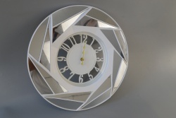 часовник, стенен, кръг, цветя 20 см. (2 модела)