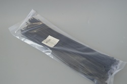 кабелни връзки 100 бр. черни 30 см. х 3,6 мм.