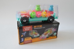 детска играчка от пластмаса, уаска, светеща, музикална, движеща се с ефект зъбни колела в кутия 20 см.035-А26